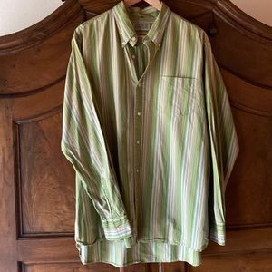 Lucky Brand Long Sleeved Striped Button Down Shirt